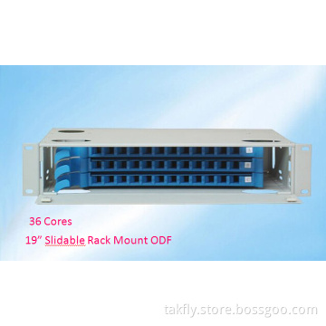 19 Inch 36 Cores Slidable Rack Mount ODF